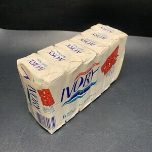 Vintage Ivory Bar Soap Bath Size Bars 4.5 Oz - Made In USA 6 Bars, 1987.